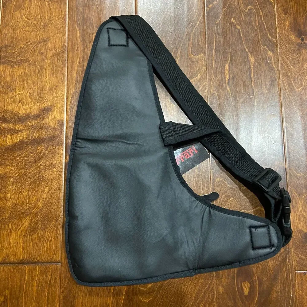 Ferrari Scuderia NWT Single Strap Leather Sling Bag Black Unisex One Size
